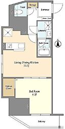 スコレサイト池袋 5階1LDKの間取り
