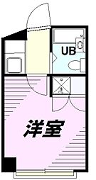 マルシン・ハイツ ワンルームの間取図画像