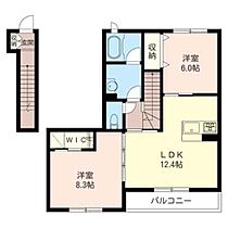 コラージュステラ 00203 ｜ 神奈川県横浜市青葉区さつきが丘15-1（賃貸アパート2LDK・2階・66.50㎡） その2