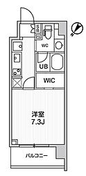 ディームス大塚 1Kの間取図画像