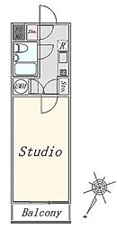 ライオンズマンション川崎第3 1Kの間取図画像