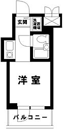 扶桑ハイツ経堂 ワンルームの間取図画像