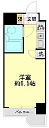 朝日多摩川プラザ ワンルームの間取図画像