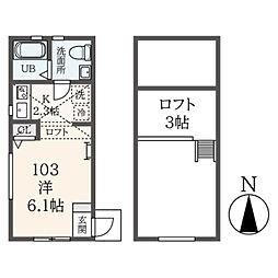 ｍｏｎｏｒｏ 1階1Kの間取り