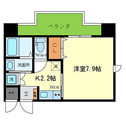 GLORYKISERA 1Kの間取図画像