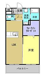 サンリットSR鶴町 1LDKの間取図画像