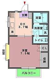 間取図画像 1DK
