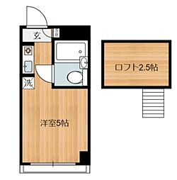 ノーブルヒルズ ワンルームの間取図画像