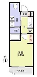 グランレジデンス 1階1Kの間取り