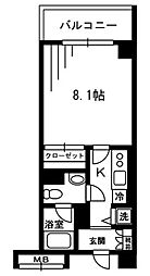 レジディア荻窪 1Kの間取図画像