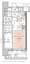 ヴァースクレイシア赤羽 1LDKの間取図画像