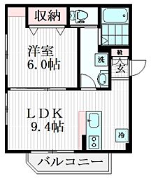 フロンテーラ葛西 1LDKの間取図画像