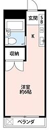 ドーム西川口 1Kの間取図画像
