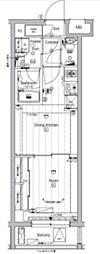PREMIUMCUBE東高円寺 1DKの間取図画像