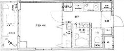 プリズム幕張本郷 1Kの間取図画像