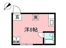 ラークボーン ワンルームの間取図画像