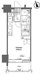 プライムアーバン久米川 3階ワンルームの間取り