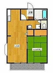 ビーライン 1LDKの間取図画像