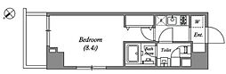 GRANPASEO新大塚 1Kの間取図画像