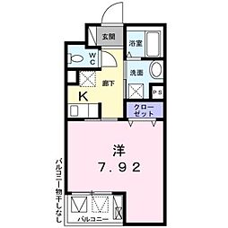 トゥーレン　コティ 3階1Kの間取り