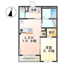コイトハイツ 1LDKの間取図画像