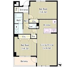 Ｋ’ｓ中落合 303 3階2LDKの間取り