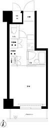 ルーブル蒲田弐番館 1Kの間取図画像