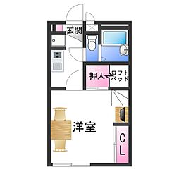 レオパレスタウンコート北田辺 2階