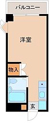 メゾンドサンベール 2階ワンルームの間取り
