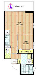 アリーチェ亀戸 1LDKの間取図画像