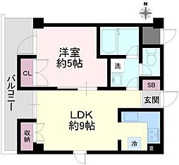ダヴィンチ板橋1 1LDKの間取図画像