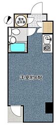 東新橋ビル ワンルームの間取図画像