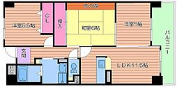 メゾンフロマージュ関目 3LDKの間取図画像