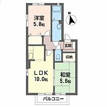 セゾン畑中 101 ｜ 福島県福島市笹谷字稲場30-19（賃貸アパート2LDK・1階・49.00㎡） その2