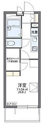 レオパレスＦｕｋａｓｉｏｎ五香 2階1Kの間取り