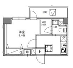 S-RESIDENCE行徳 3階1Kの間取り
