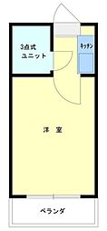 レジデンスカープ厚木 1Kの間取図画像