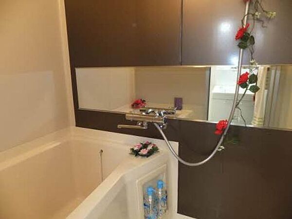 画像7:浴室のカランをサーモスタット付に交換し、鏡を取付けました☆