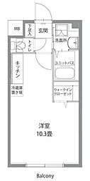 リブレ子安 ワンルームの間取図画像