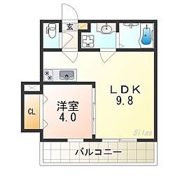ジーメゾン東大阪寿 2階/-