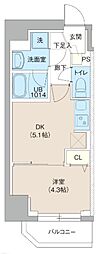 レオーネ池袋SOUTH 1DKの間取図画像