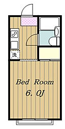 第2フクホー 1階1Kの間取り