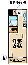 ウインク松木 1Kの間取図画像