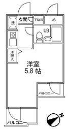 DOM登戸1 ワンルームの間取図画像