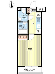 スカイコート下北沢壱番館 1Kの間取図画像