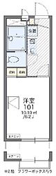 レオパレス八幡 1Kの間取図画像