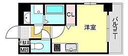 リライアンス井尻 1Kの間取図画像