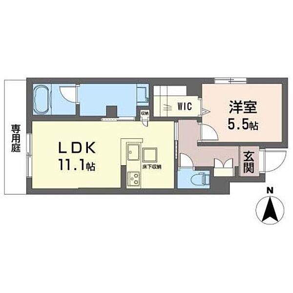 すばる　レフィアンス 0102｜大阪府豊中市庄内幸町１丁目(賃貸マンション1LDK・1階・45.38㎡)の写真 その2