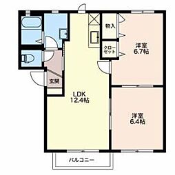 間取図画像 2LDK