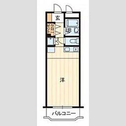 パールハイツ吉塚 ワンルームの間取図画像